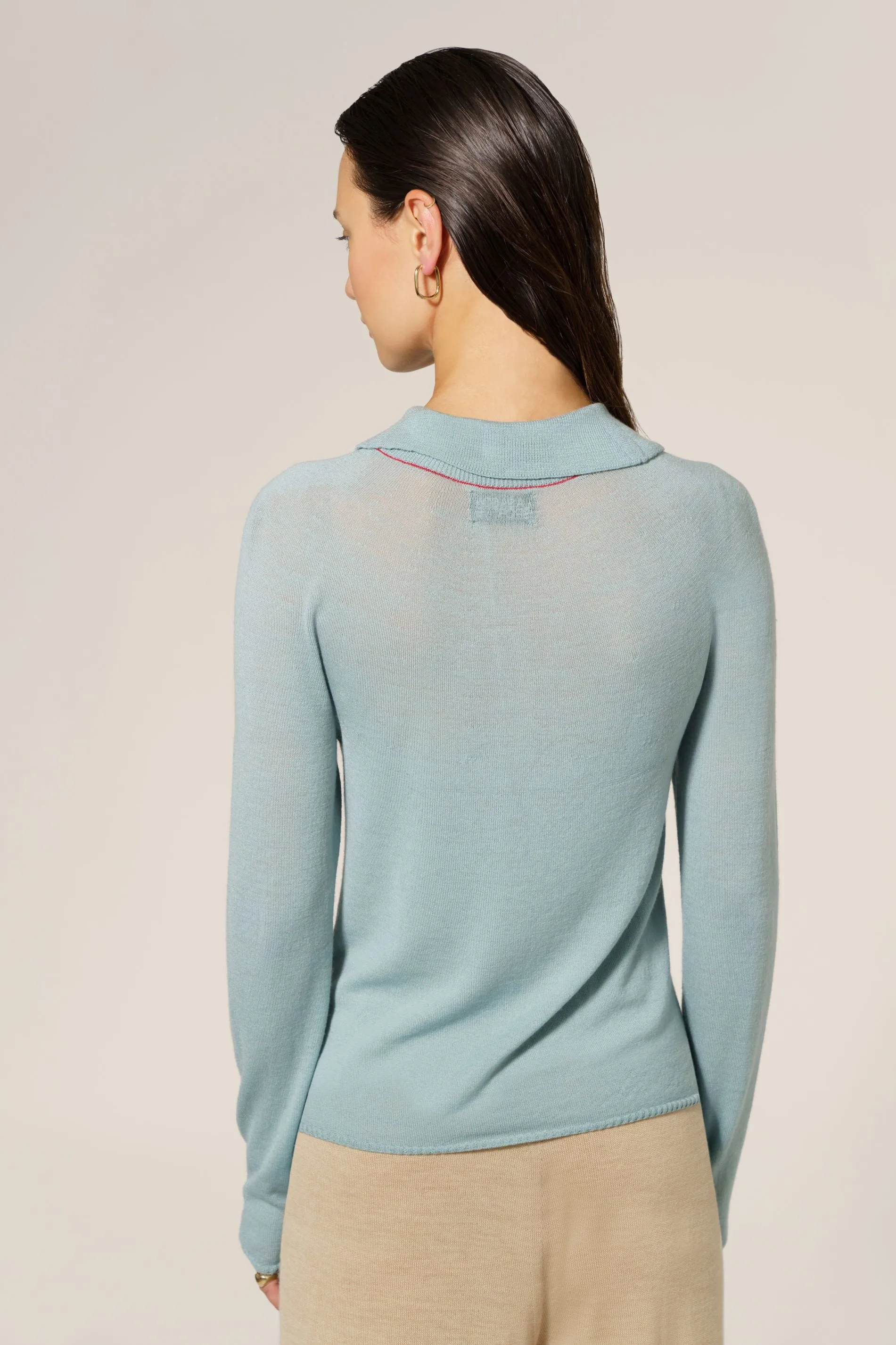 Zoe Long-Sleeve Polo sold by La Saison Sportive product image thumbnail 2