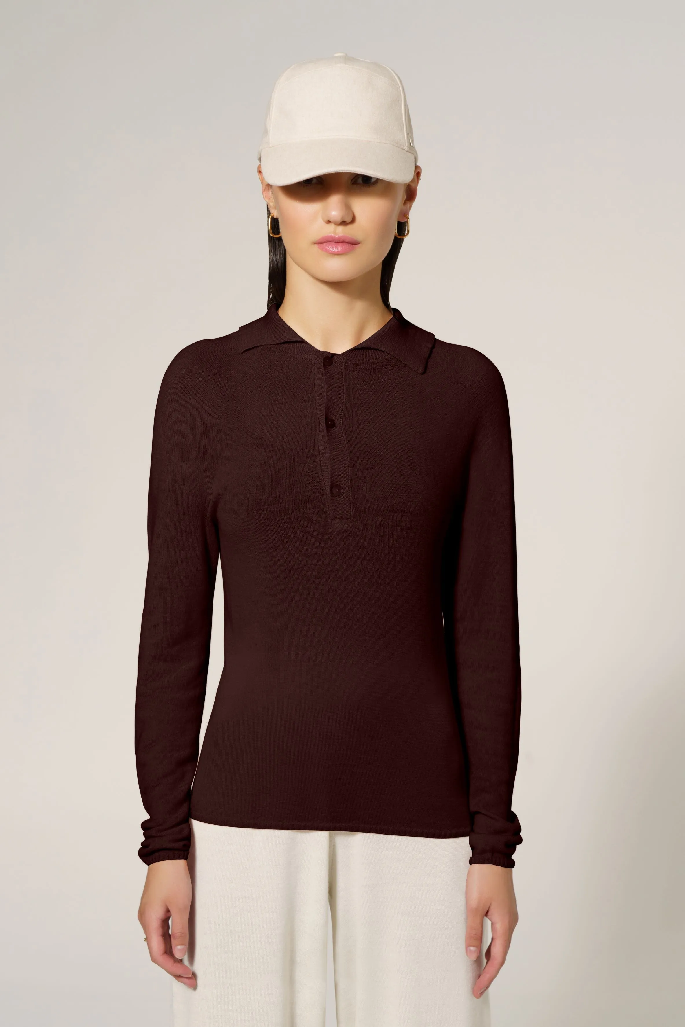 Zoe Long-Sleeve Polo sold by La Saison Sportive product image thumbnail 5