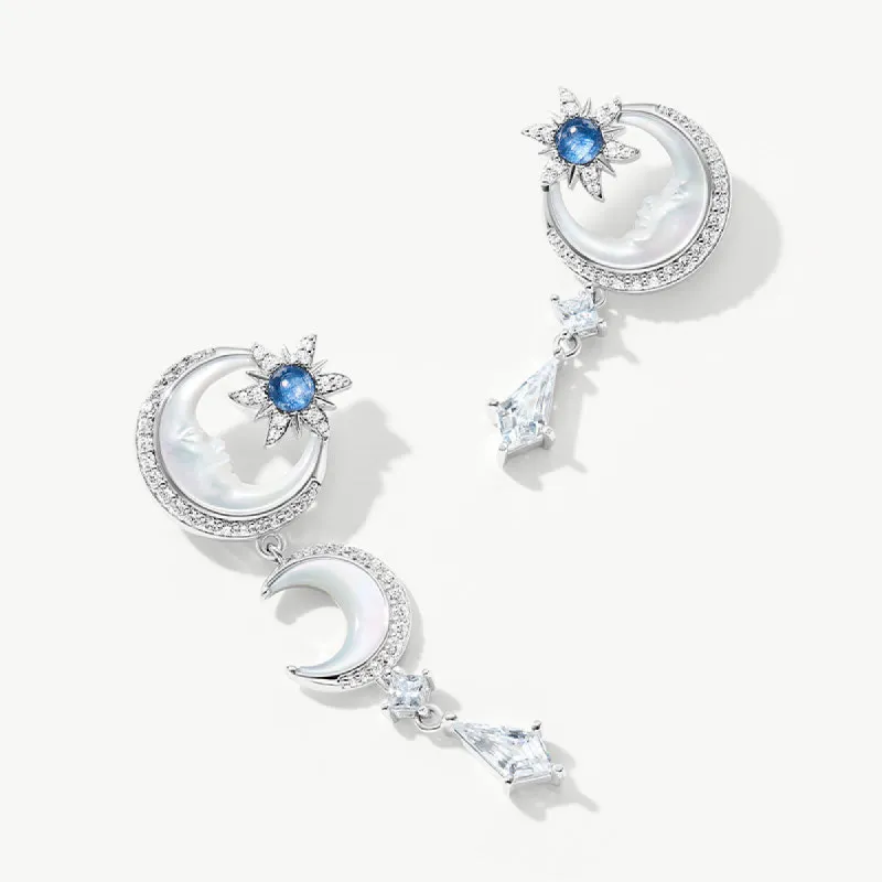 Astrology Mother of Pearl Earrings sold by Lola Rose