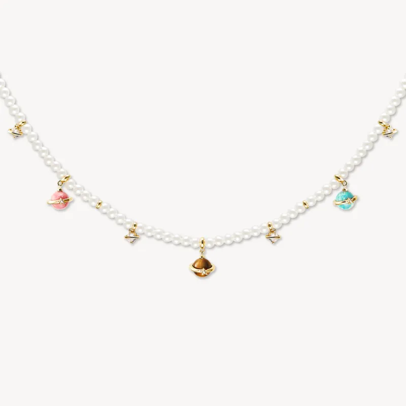 Heliocentric Pearl Necklace sold by Lola Rose