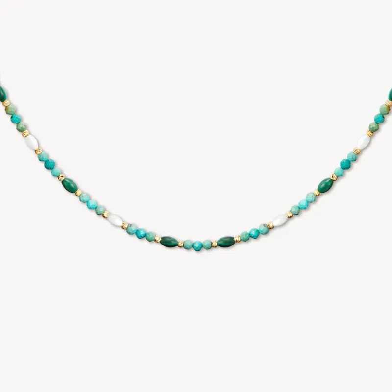 The Beaded Turquoise Necklace sold by Lola Rose