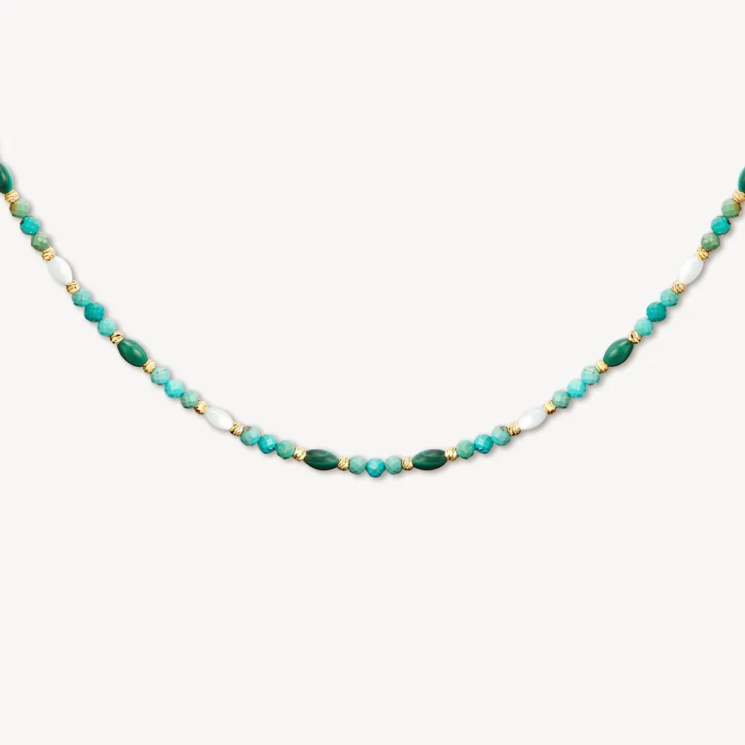 The Beaded Turquoise Necklace sold by Lola Rose