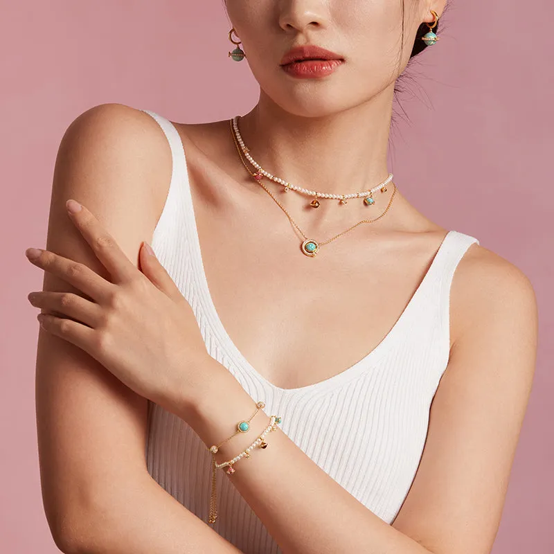 Heliocentric Freshwater Pearl Bracelet sold by Lola Rose product image thumbnail 4