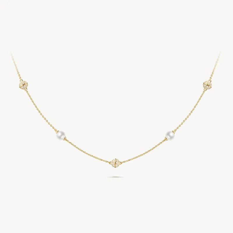 Heliocentric Pearl Necklace sold by Lola Rose
