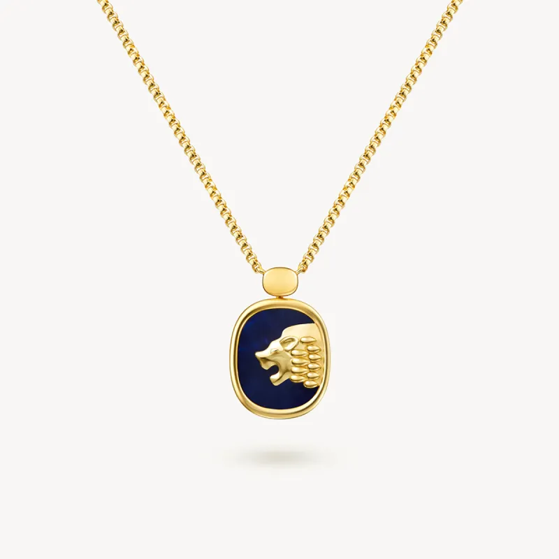 Lion Lapis Lazuli Necklace sold by Lola Rose