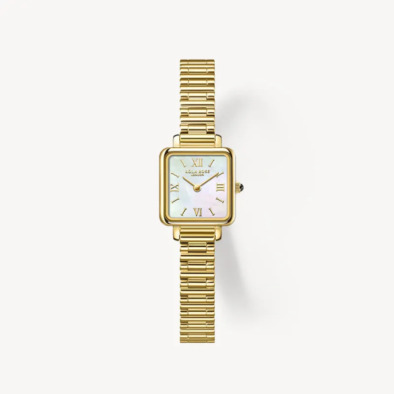 Golden Mother of Pearl Watch made by Lola Rose