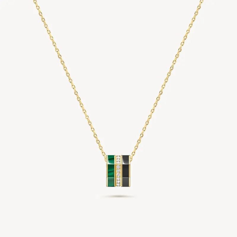 Octagon Black Onyx Necklace sold by Lola Rose