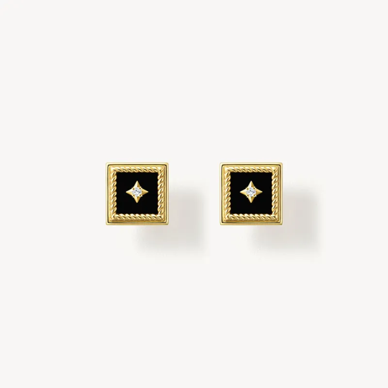 Gallery Black Onyx Stud Earrings sold by Lola Rose