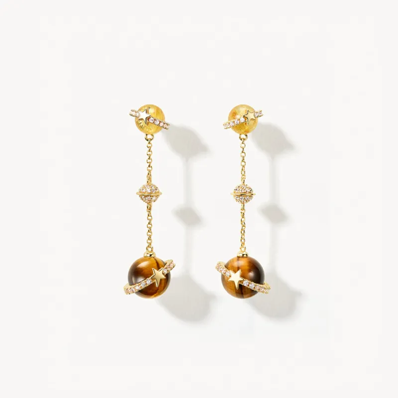 Tiger's Eye Earrings sold by Lola Rose