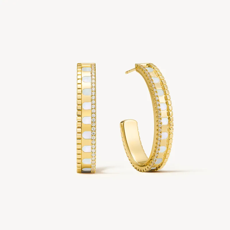 Mother-of Pearl Earrings sold by Lola Rose