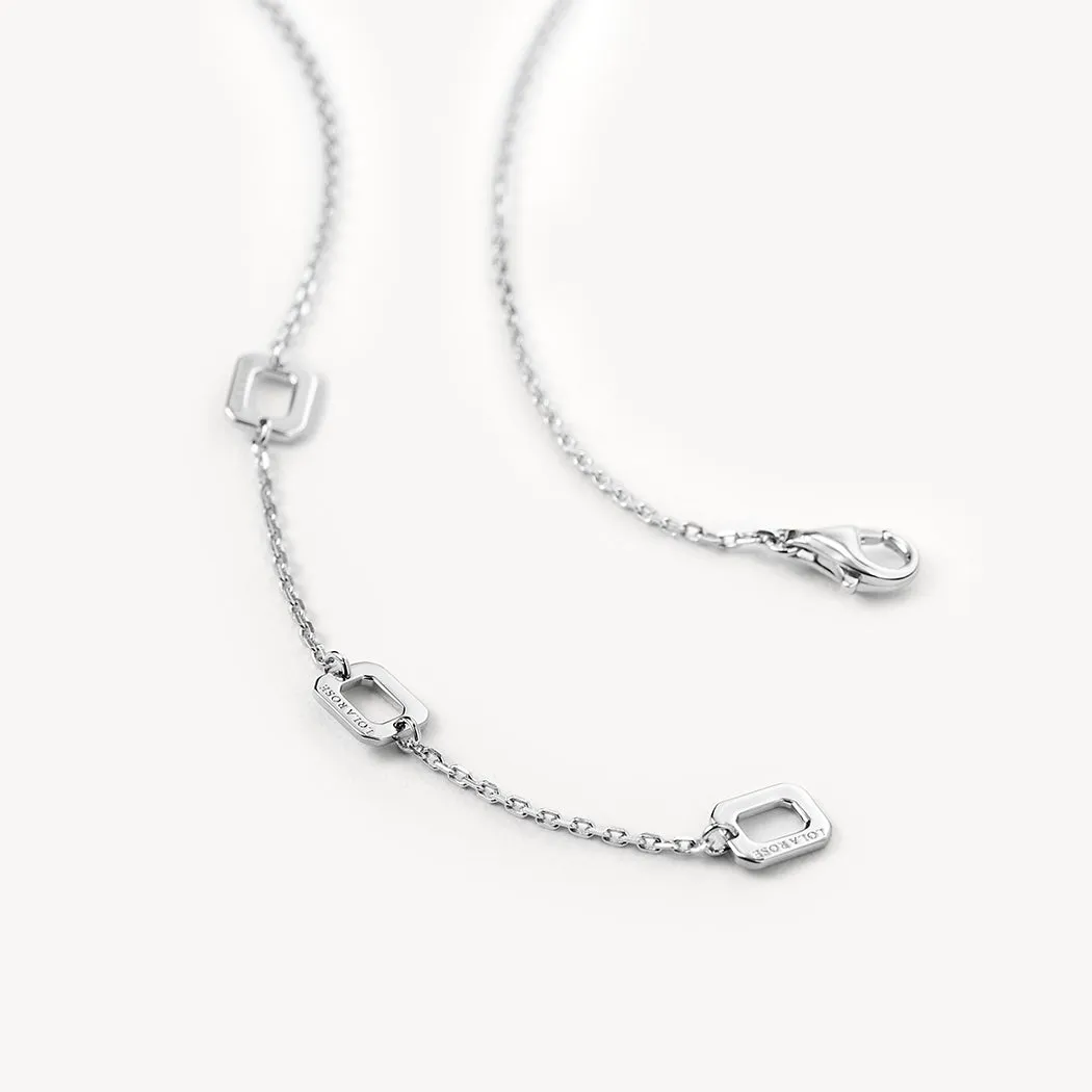 Blue Sandstone Chain Necklace sold by Lola Rose product image thumbnail 4