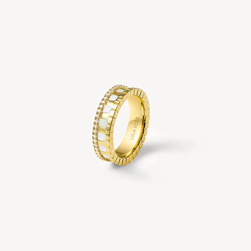 Arch Mother-of-Pearl Ring sold by Lola Rose