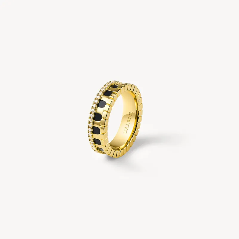 Arch Black Onyx Ring sold by Lola Rose