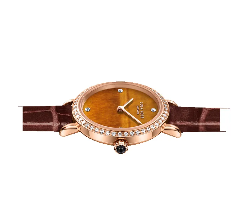 Tiger's Eye Watch With Zircon sold by Lola Rose product image thumbnail 5