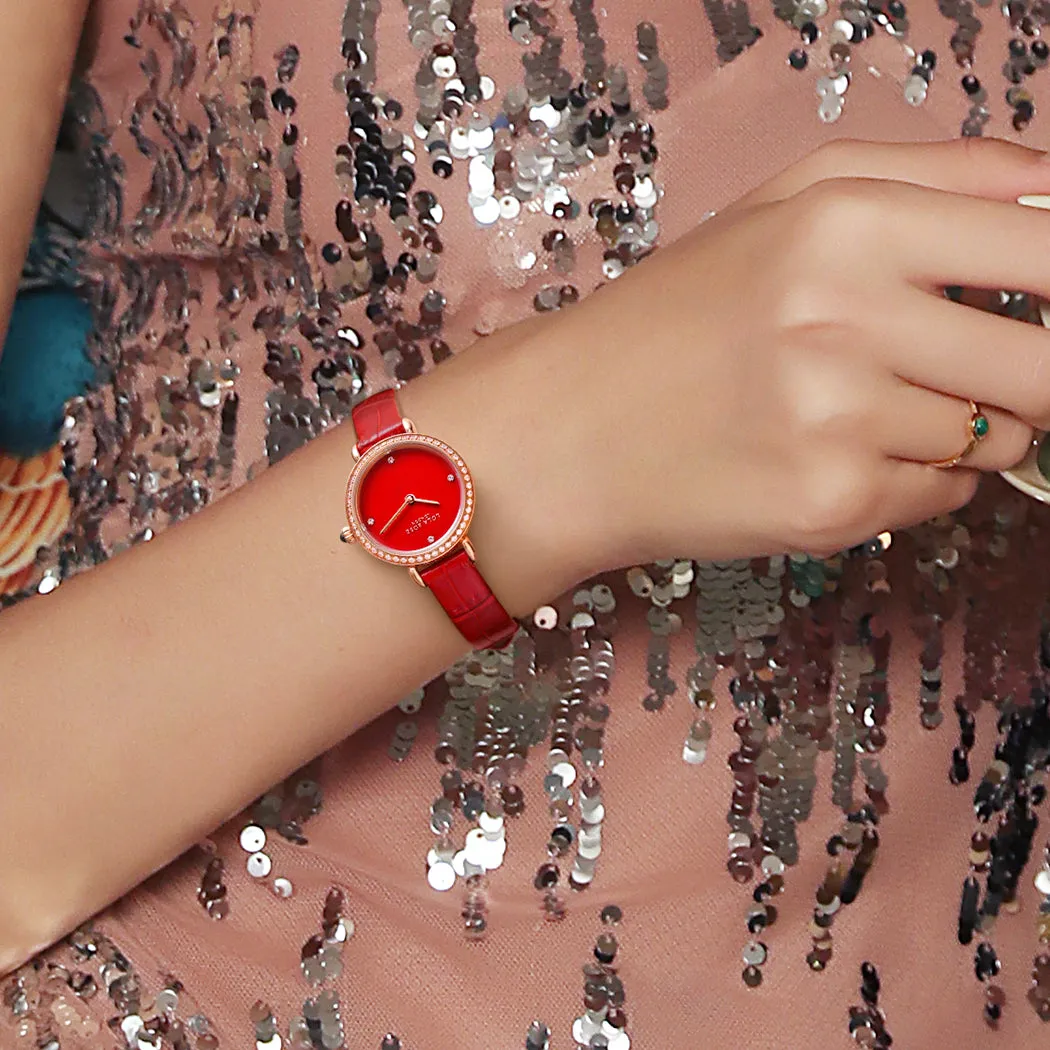 Carnelian Watch With Zircon sold by Lola Rose product image thumbnail 5