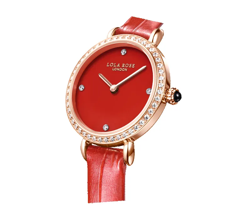 Carnelian Watch With Zircon sold by Lola Rose product image thumbnail 2