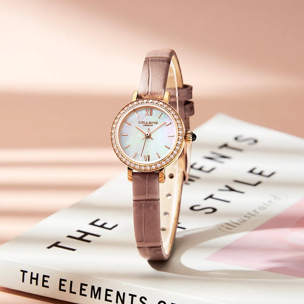 Mother of Pearl Watch With Zircon sold by Lola Rose product image thumbnail 3
