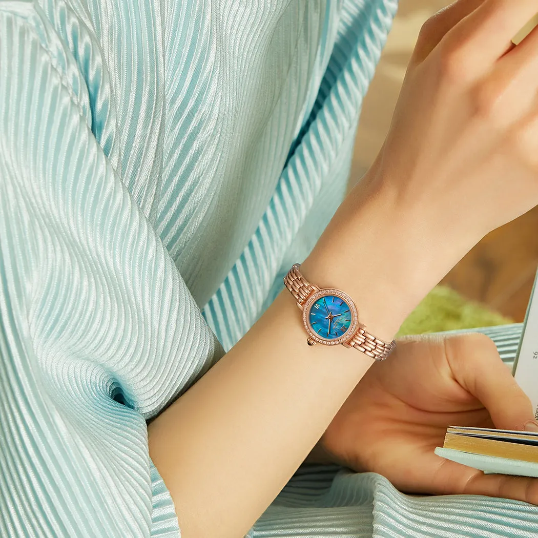 Blacklip Mother of Pearl Watch With Zircon sold by Lola Rose product image thumbnail 2