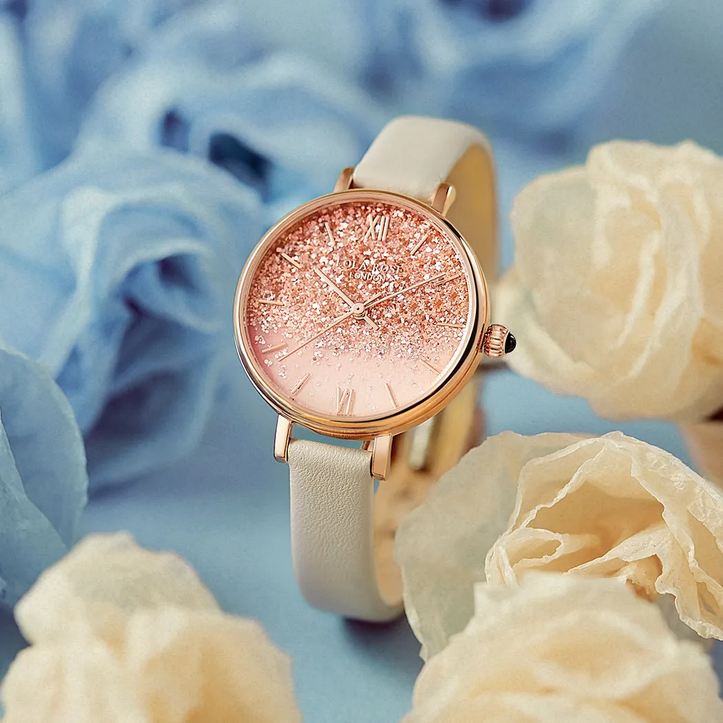 Gradient Sparkle Pink Crystal Watch sold by Lola Rose product image thumbnail 3