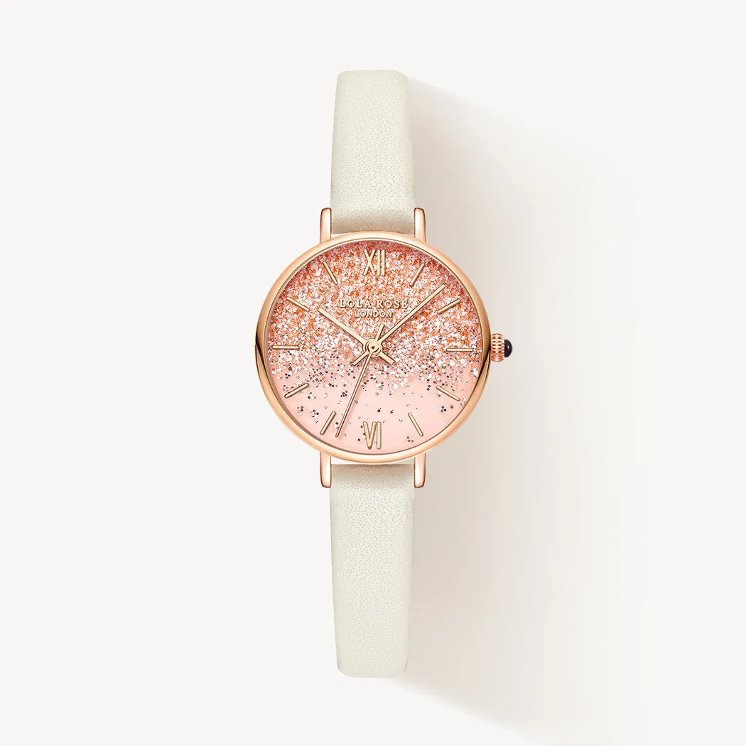 Gradient Sparkle Pink Crystal Watch sold by Lola Rose