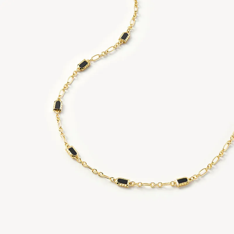 Multi-Arch Black Onyx Necklace sold by Lola Rose