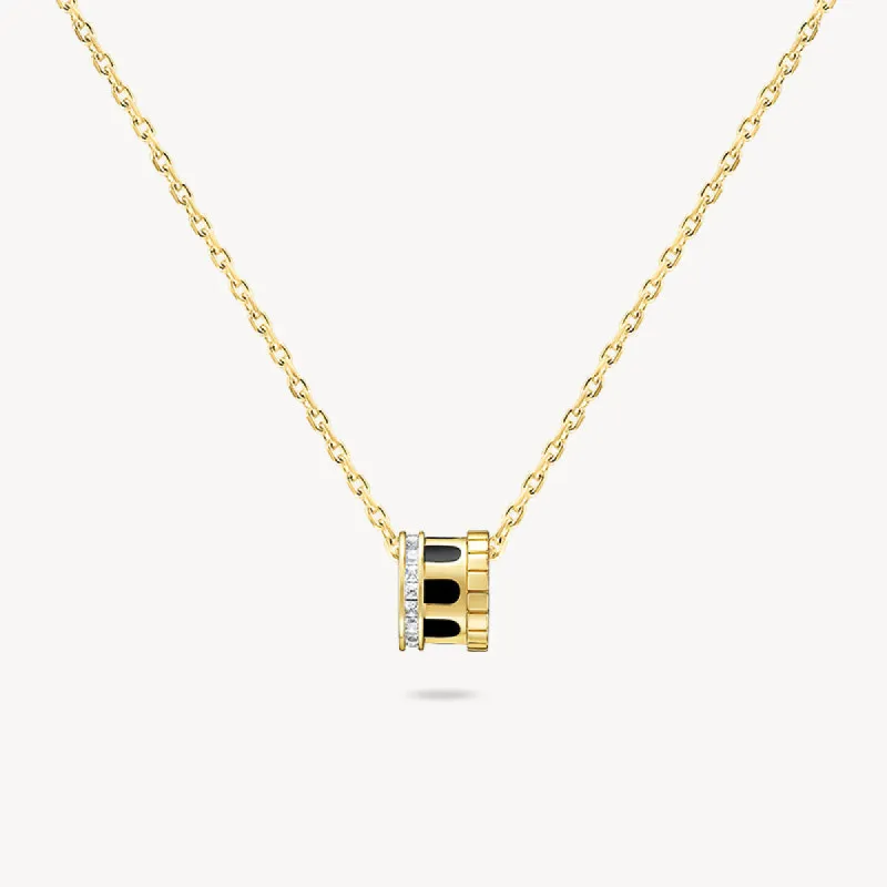 Arch Black Onyx Necklace sold by Lola Rose