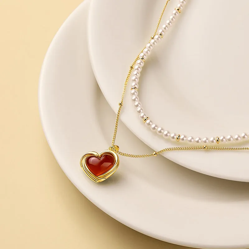 Tea-Time Carnelian Necklace sold by Lola Rose product image thumbnail 5