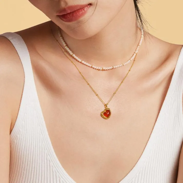 Tea-Time Carnelian Necklace sold by Lola Rose product image thumbnail 3