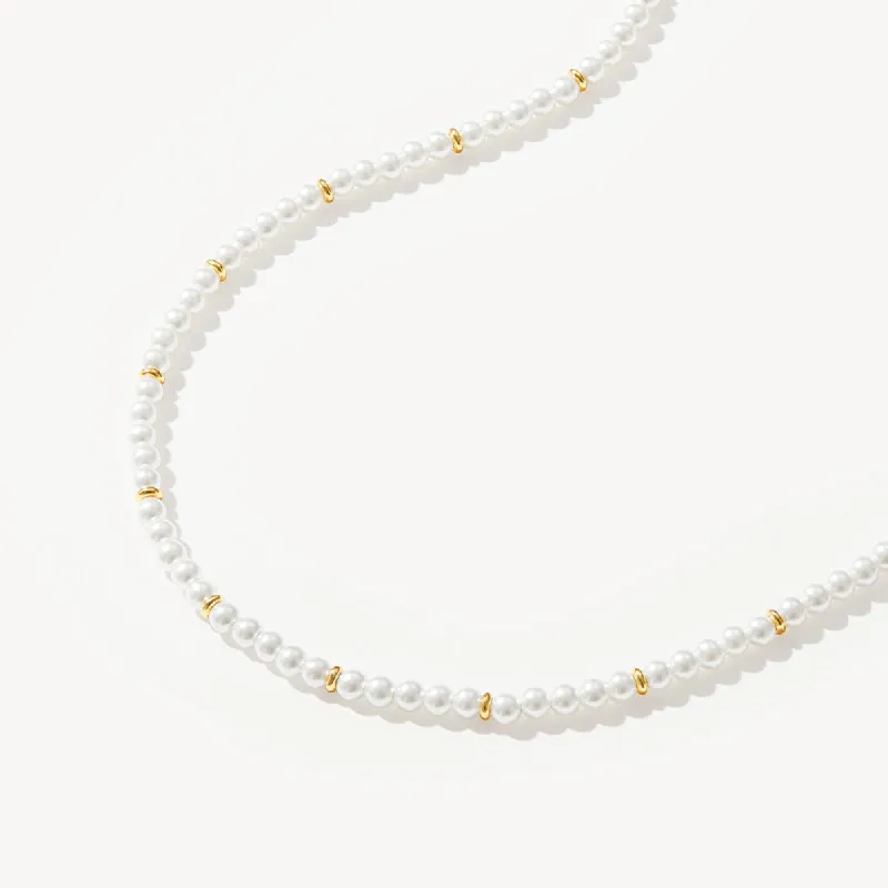 Tea-Time Artificial Pearl Necklace sold by Lola Rose
