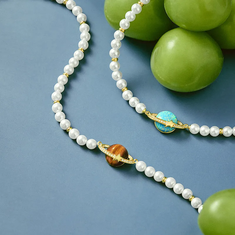 Heliocentric Pearl Opal Necklace sold by Lola Rose product image thumbnail 4