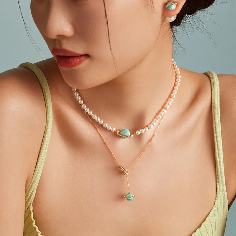 Heliocentric Pearl Opal Necklace sold by Lola Rose product image thumbnail 2