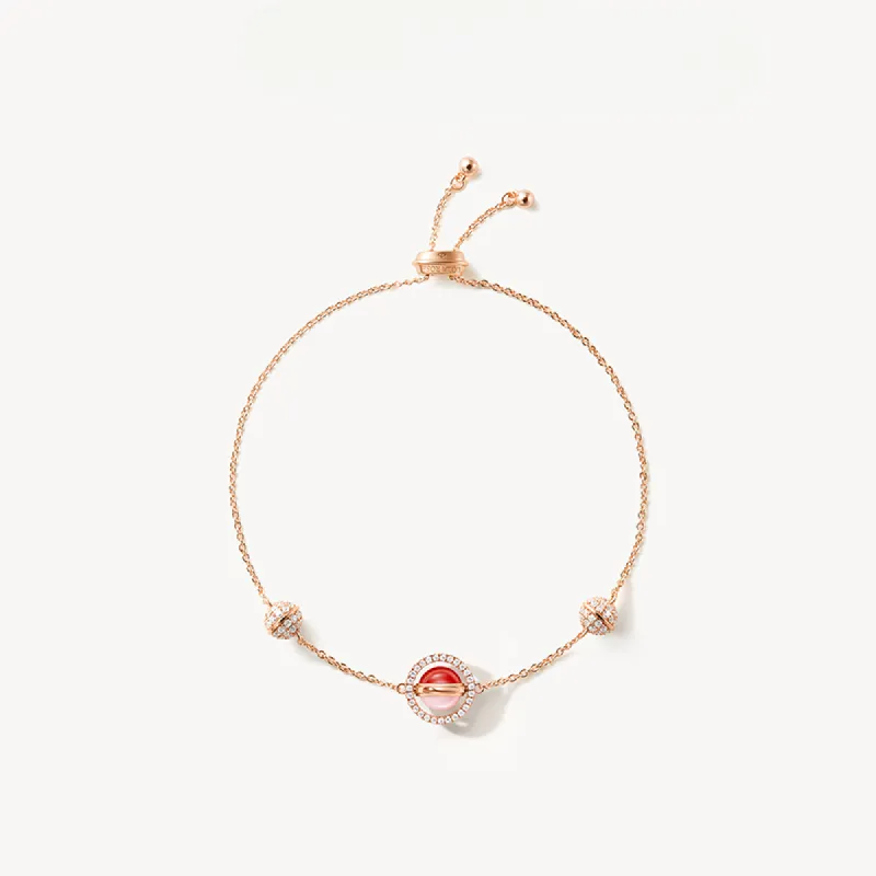 Heliocentric Pink Opal & Carnelian Bracelet sold by Lola Rose