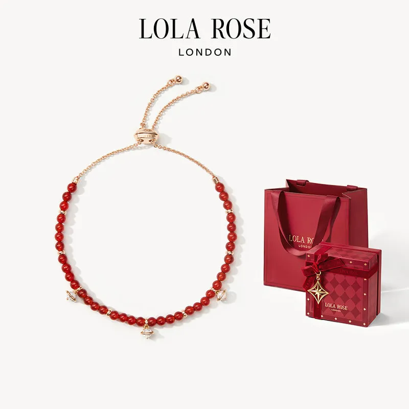 Limited Edition Bracelet Set: Heliocentric Carnelian + Pink Opal & Carnelian in Gift Box sold by Lola Rose product image thumbnail 3