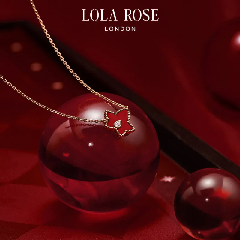 Carnelian Bead Necklace in  Special Limited Edition Box sold by Lola Rose