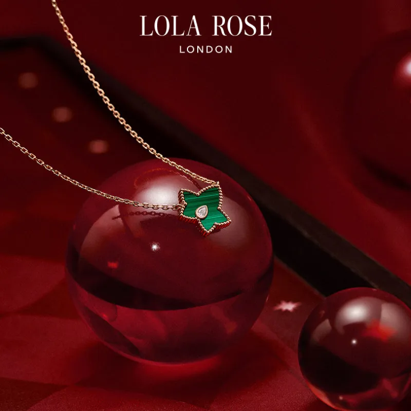 Malachite Bead Necklace in Special Limited Edition Box sold by Lola Rose