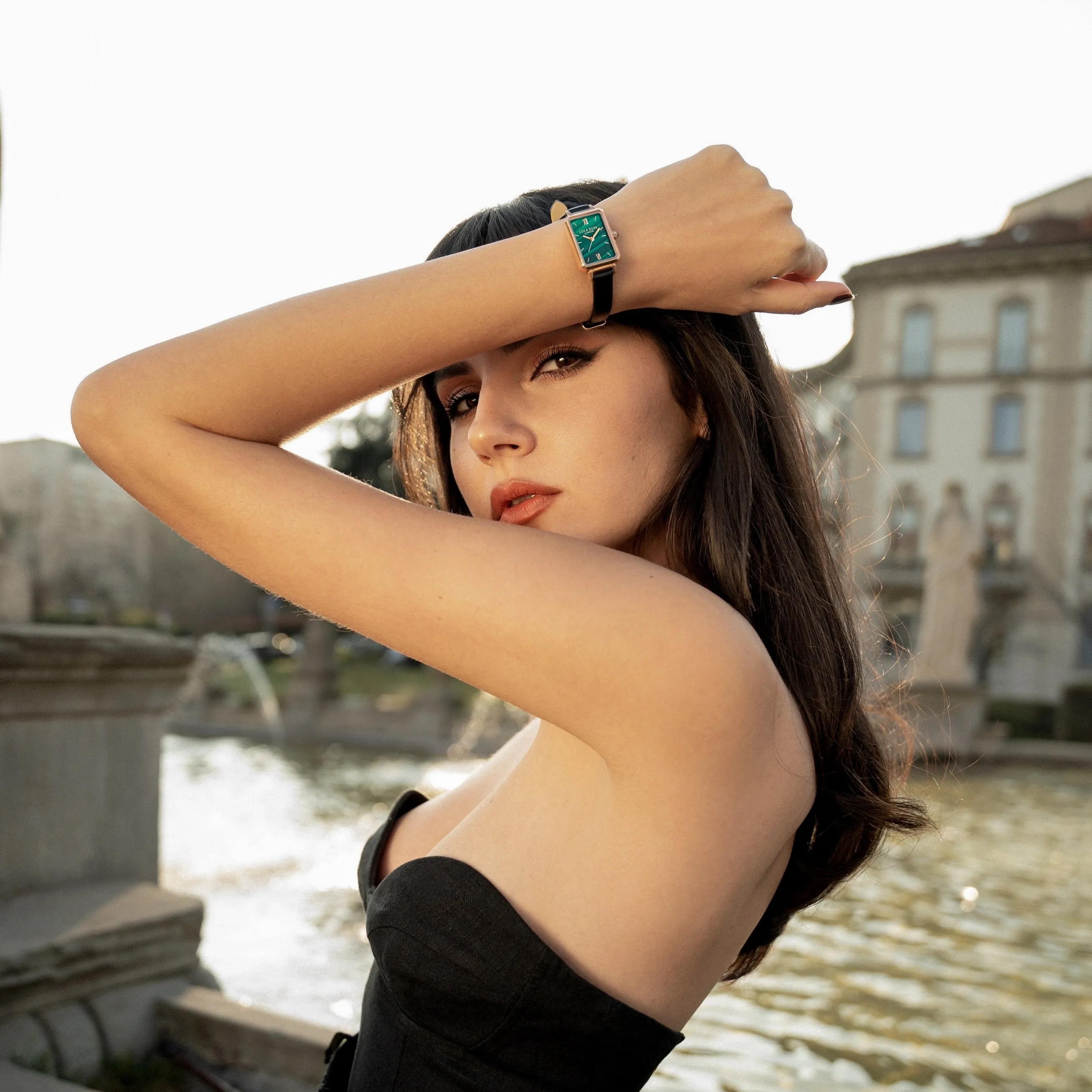 Malachite Textured Watch With Two Strap Set in Special Limited Edition Box sold by Lola Rose product image thumbnail 5