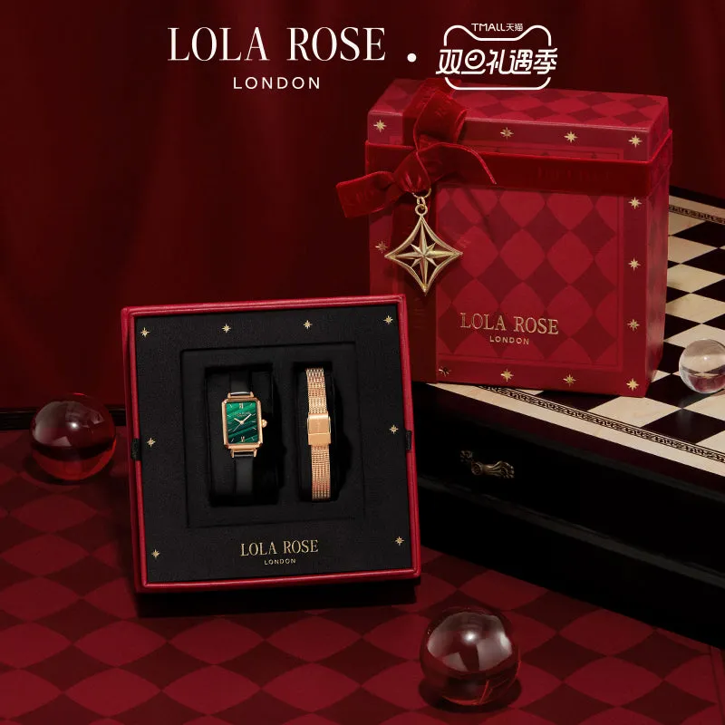 Malachite Textured Watch With Two Strap Set in Special Limited Edition Box sold by Lola Rose product image thumbnail 3
