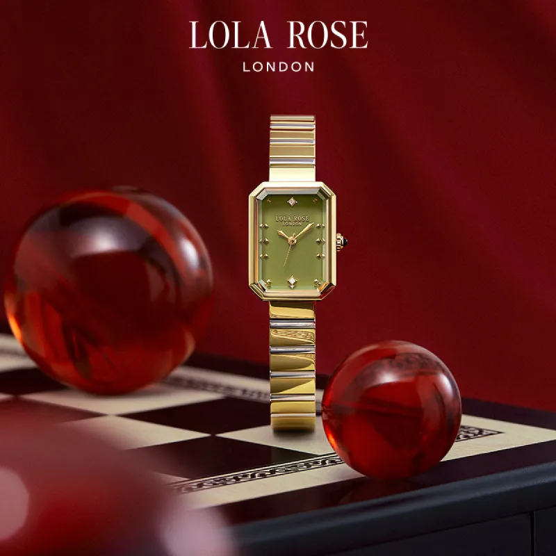 Ms. Lola Green Onyx Watch in  Special Limited Edition Box sold by Lola Rose