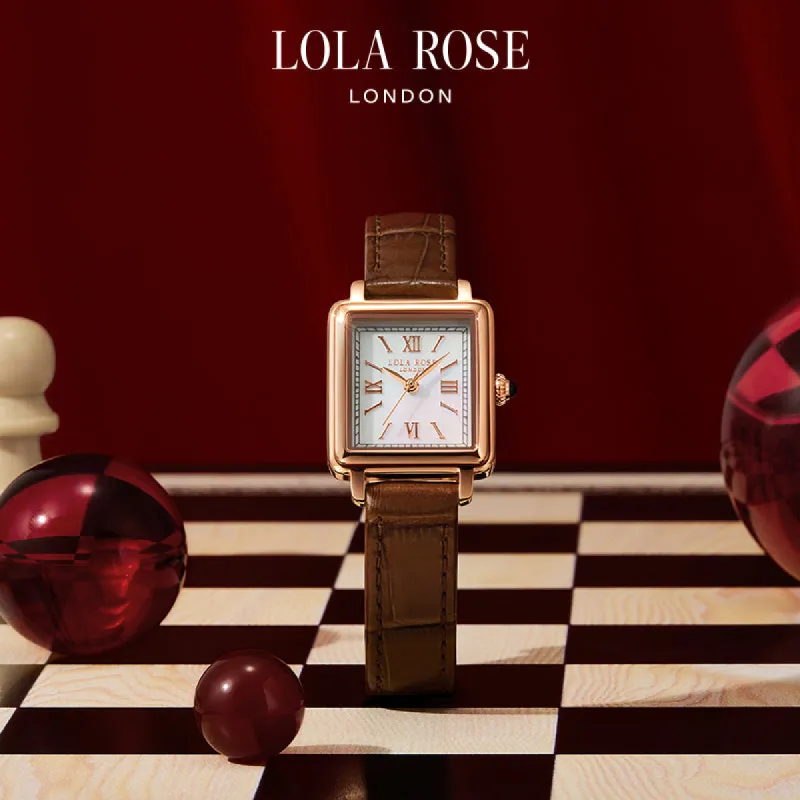 New Cube Mother of Pearl Watch in Special Limited Edition Box sold by Lola Rose