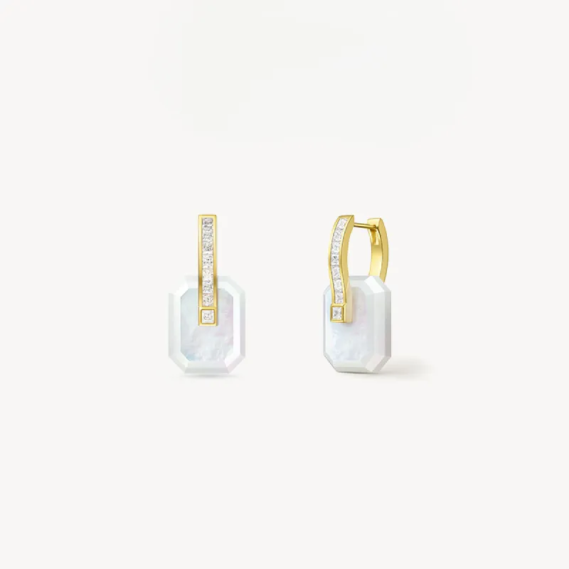 Ms. Lola Mother of Pearl Earrings sold by Lola Rose