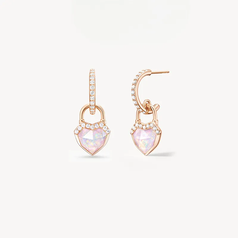 Heart Lock Earrings sold by Lola Rose