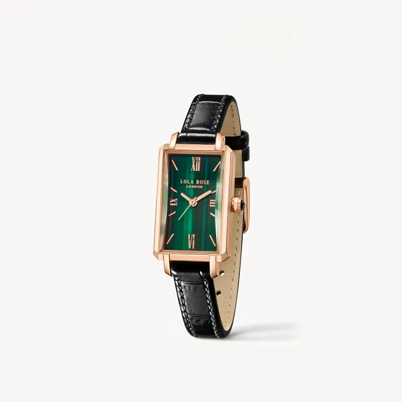 Slender Waist Malachite Textured Watch with Two Strap Set sold by Lola Rose product image thumbnail 2