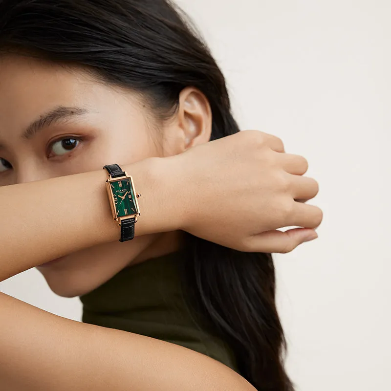 Slender Waist Malachite Textured Watch with Two Strap Set sold by Lola Rose product image thumbnail 3