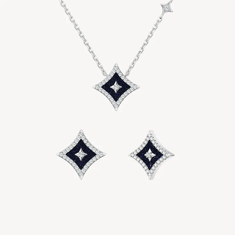 Blue Sandstone Necklace & Earrings Gift Set sold by Lola Rose