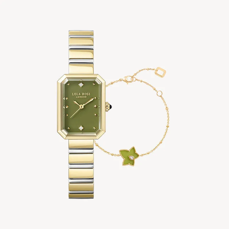 Ms. Lola Green Onyx Watch & Ivy Bead Bracelet Gift Set sold by Lola Rose