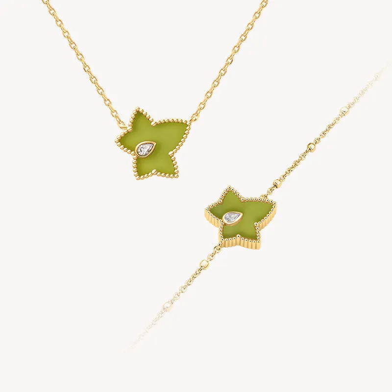 Green Onyx Bead Necklace & Brcaelet Gift Set sold by Lola Rose