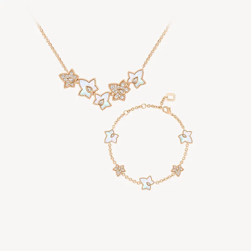 [New In] Mother of Pearl Bead Necklace & Bracelet Gift Set sold by Lola Rose