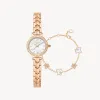 Rose Gold Mother of Pearl Watch & Necklace Gift Set sold by Lola Rose