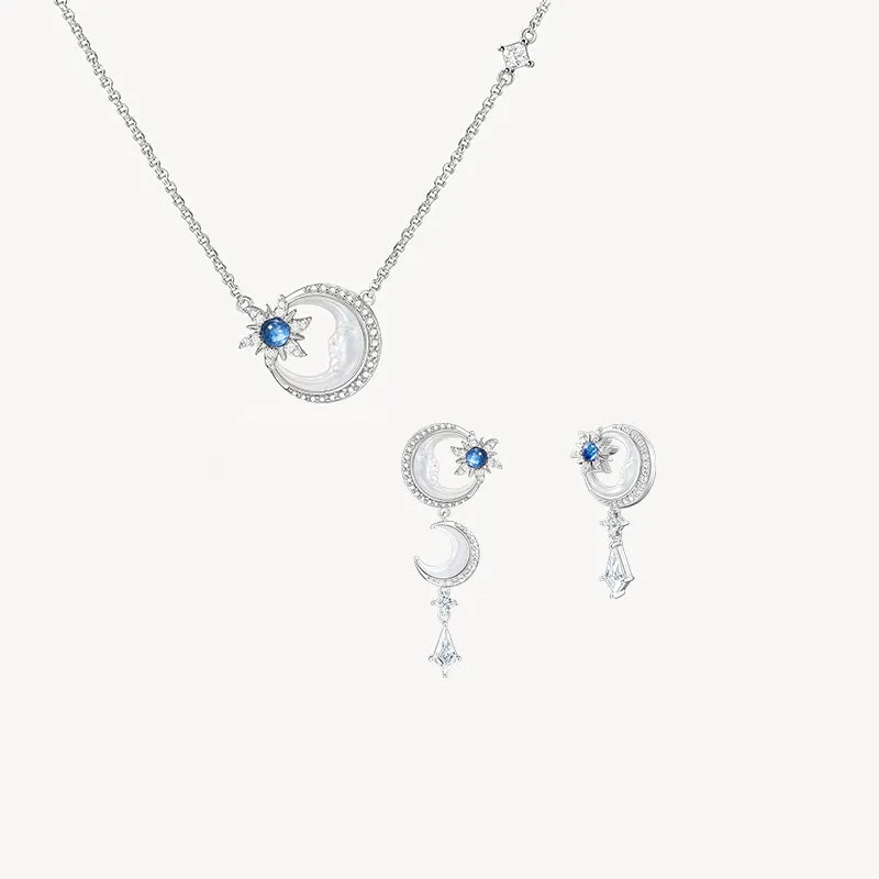 Astrology Mother of Pearl Necklace & Earrings Gift Set sold by Lola Rose