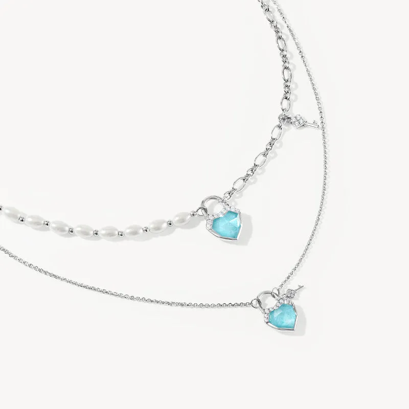 New In Amazonite & Clear Quartz Necklace sold by Lola Rose product image thumbnail 2